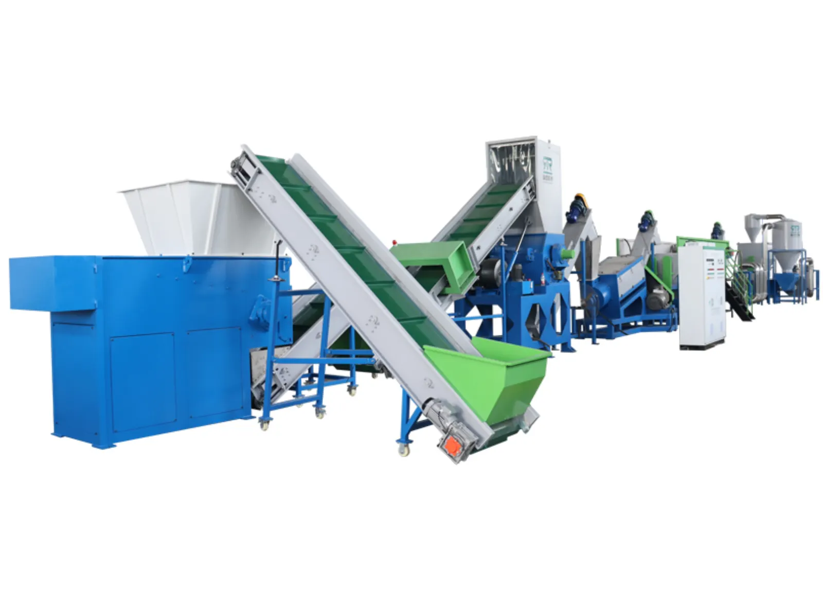 Dây chuyền rửa và tái chế màng, bao bì PP PE LDPE LLDPE sau tiêu dùng
