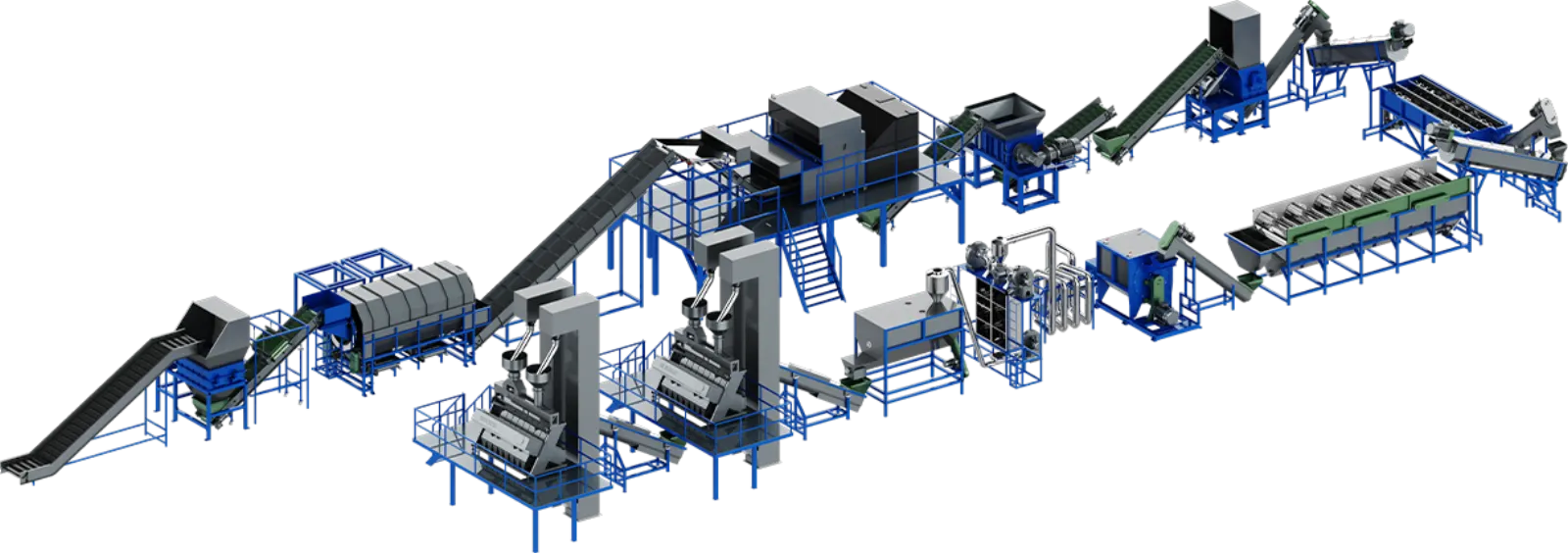 HDPE PP Mixed Plastic Bottle Recycling Solution