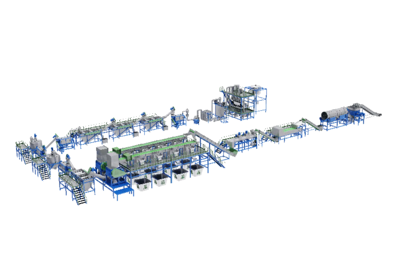 Efficient and clean of PET bottle-to-bottle recycling