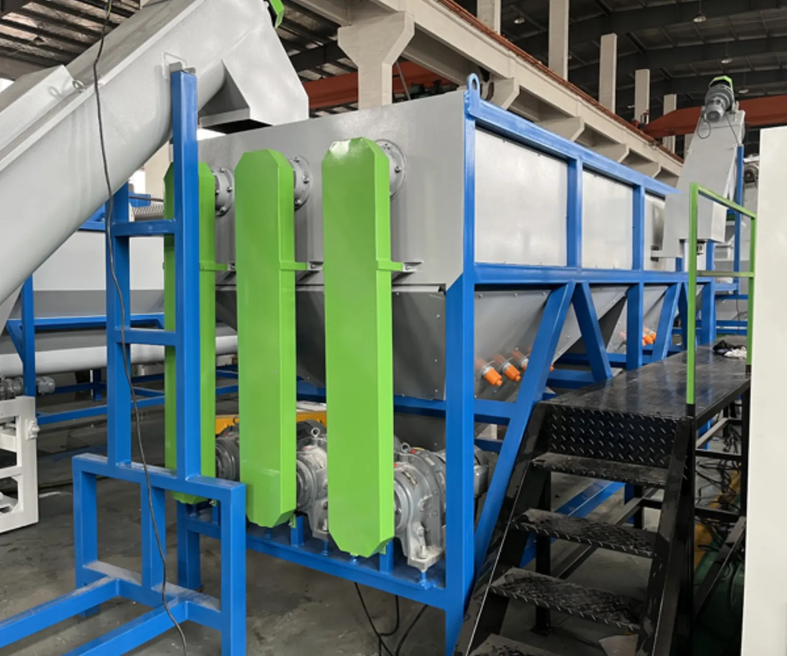 HDPE PP Bottle Shredding Crushing Plastic Recycling Washing Line Tested Successfully