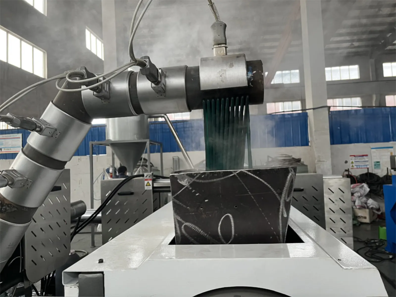 Plast Hdpe Pp Regrind Flakes Pelletizing Machine Tested Successfully Article 6