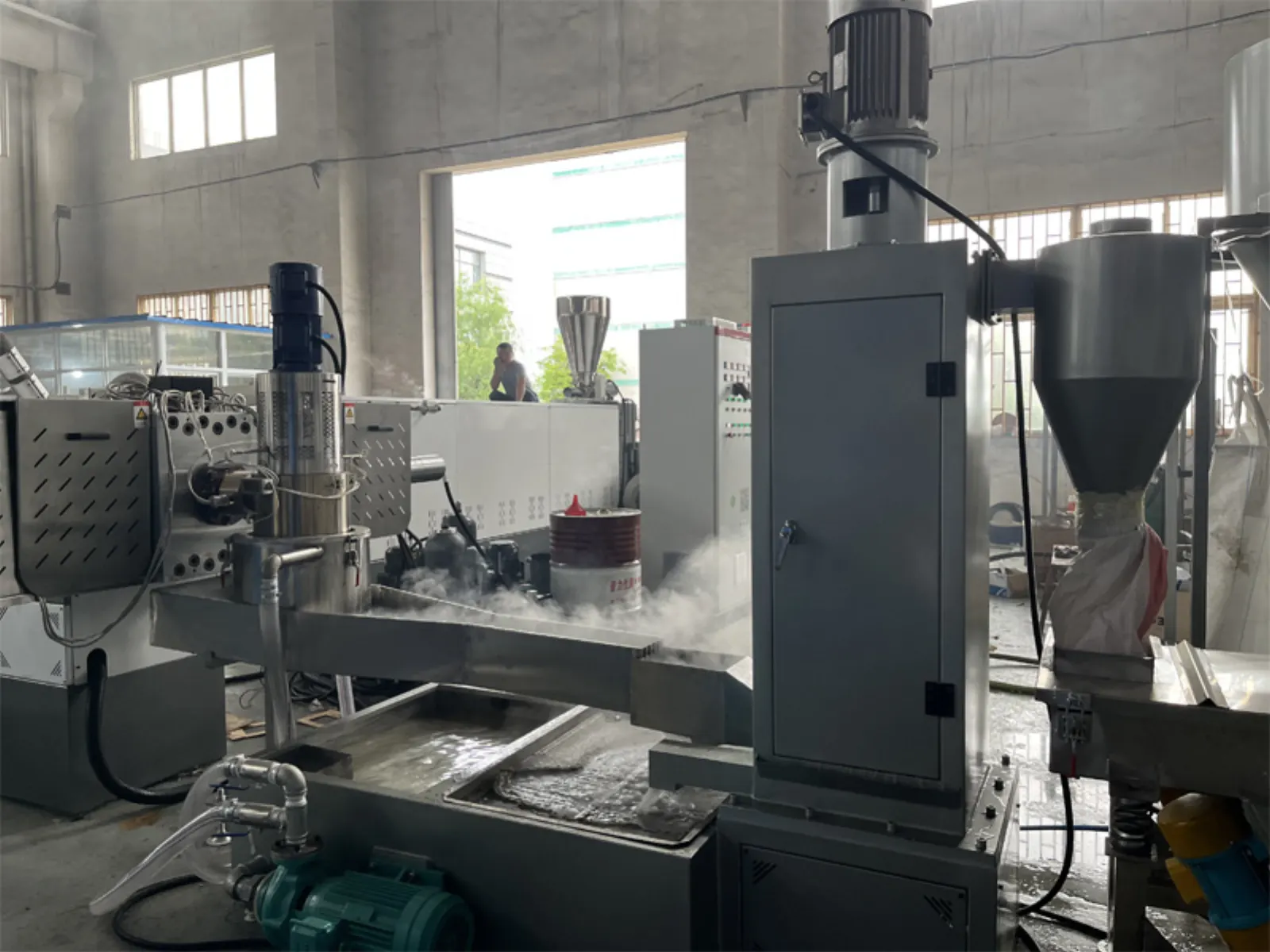 Plast Hdpe Pp Regrind Flakes Pelletizing Machine Tested Successfully Article 7