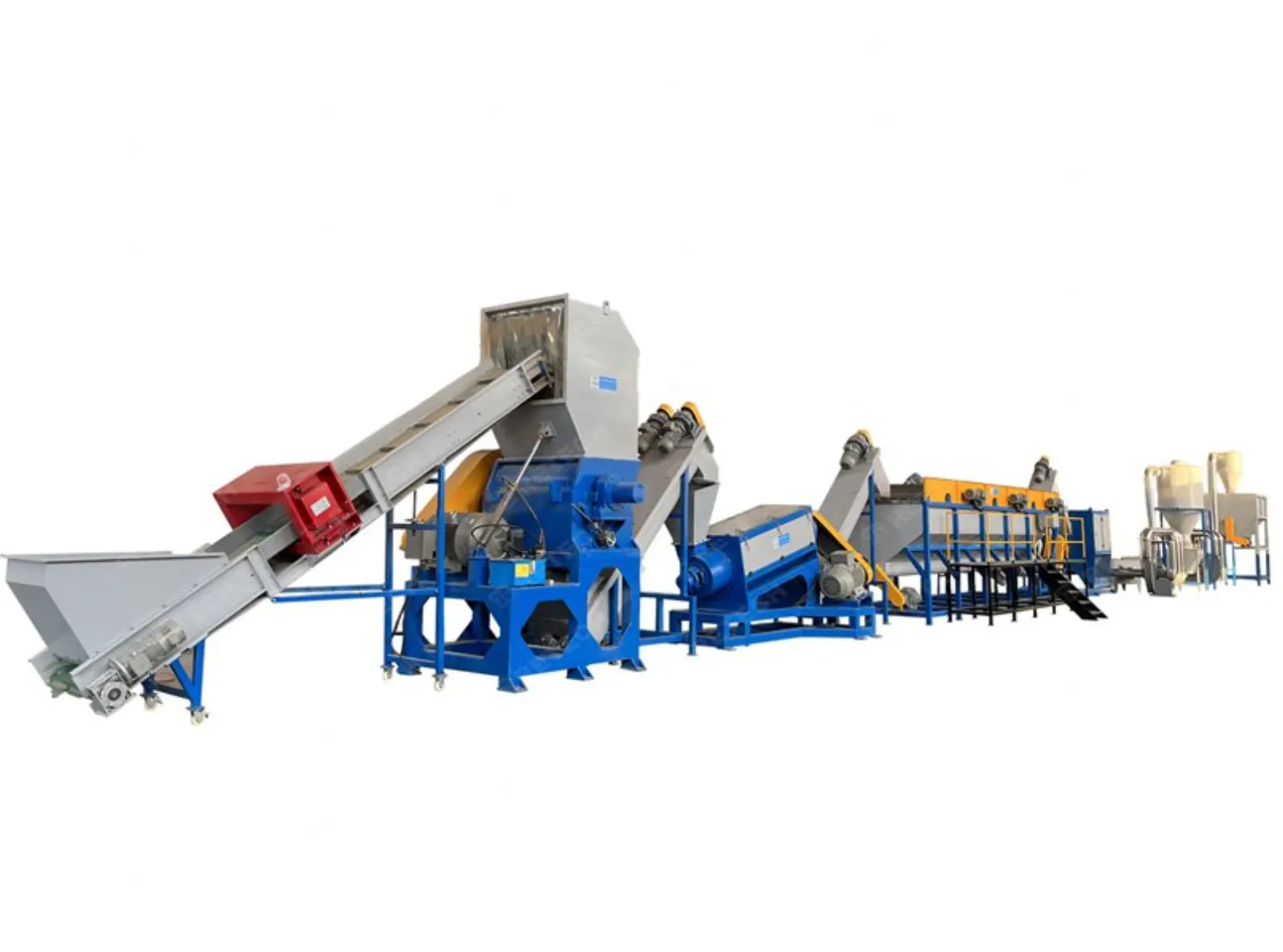 500kg/hr LDPE LLDPE Film PP Woven Bag Crushing Washing Squeezing Recycling Machine Plant