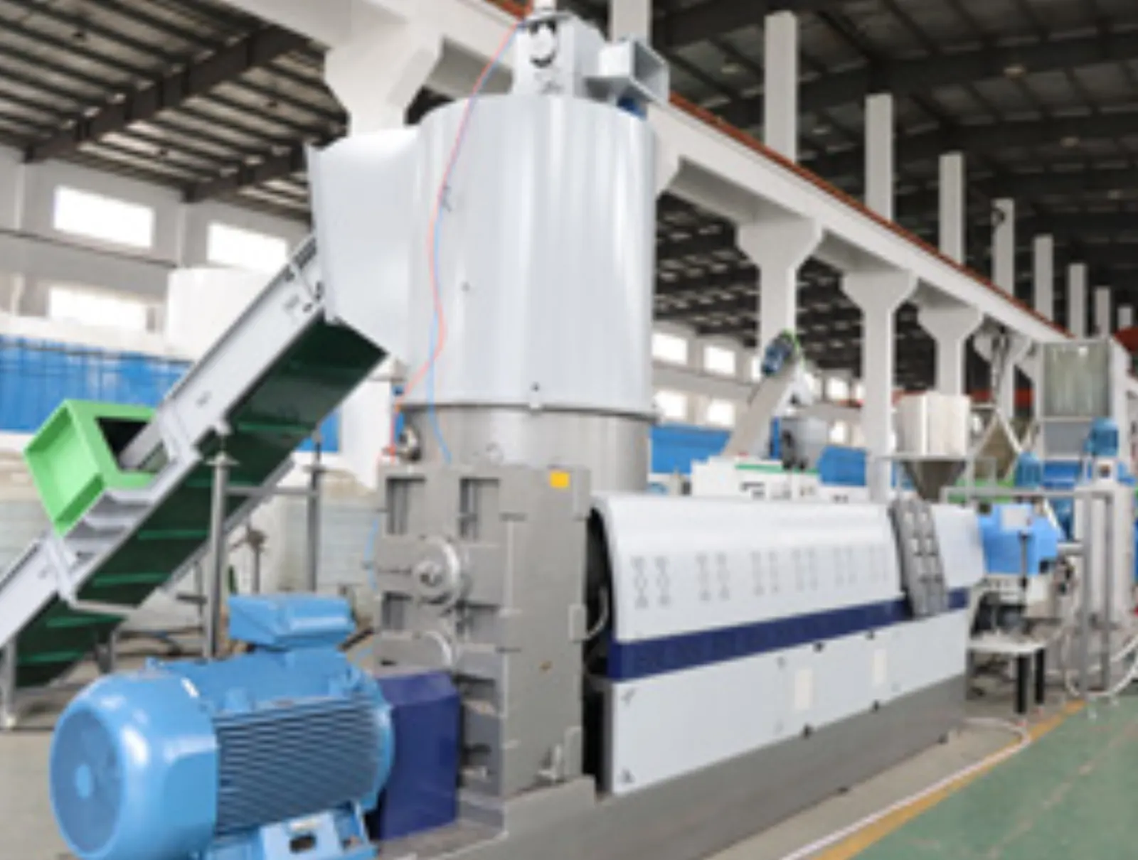 Processus de recyclage 3 de la ligne de granulation et de pelletisation de films LDPE/HDPE 1000 kg/h