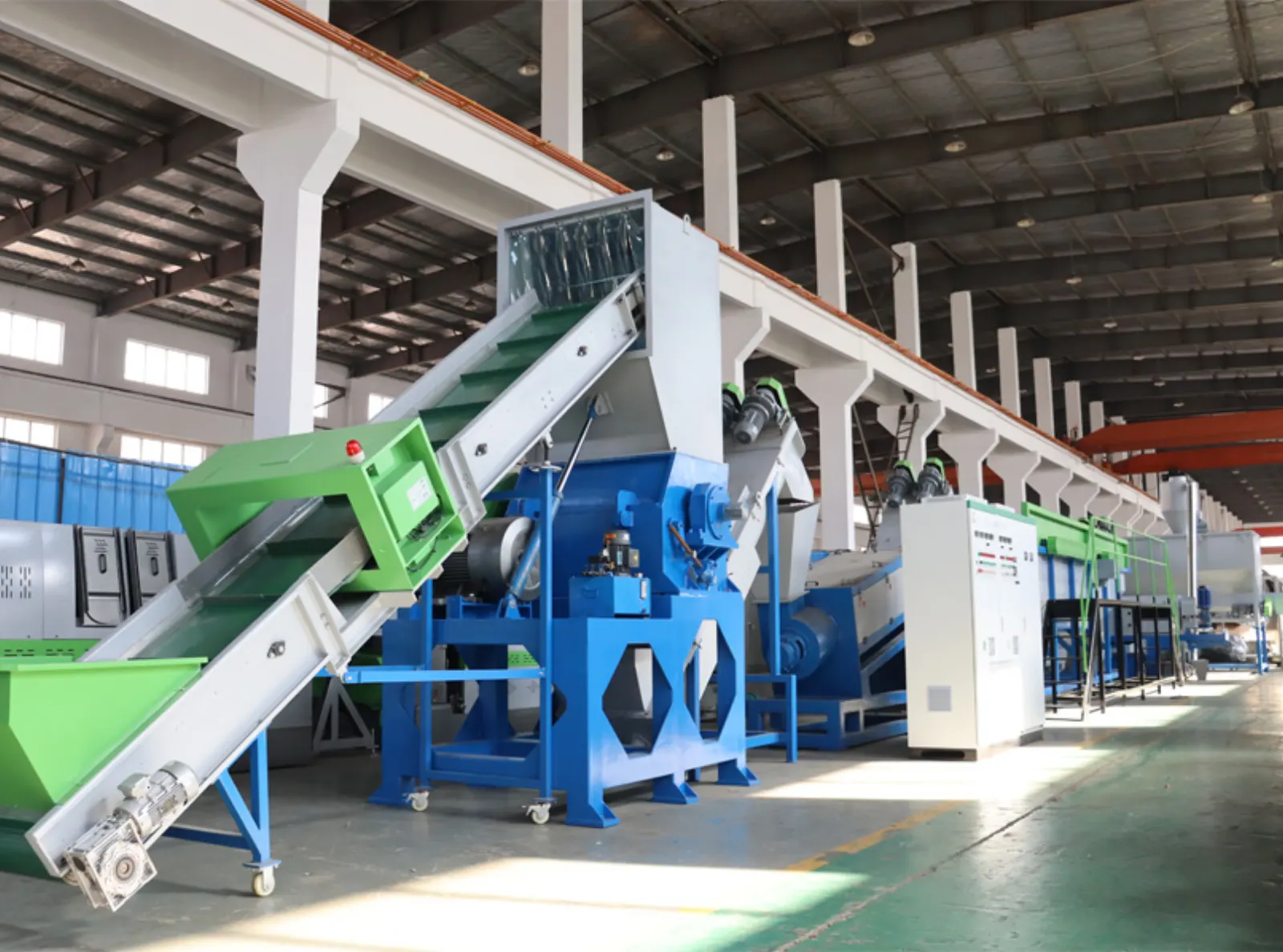 1000kg/hr LDPE LLDPE Film Crushing Washing Squeezing Recycling Production Line
