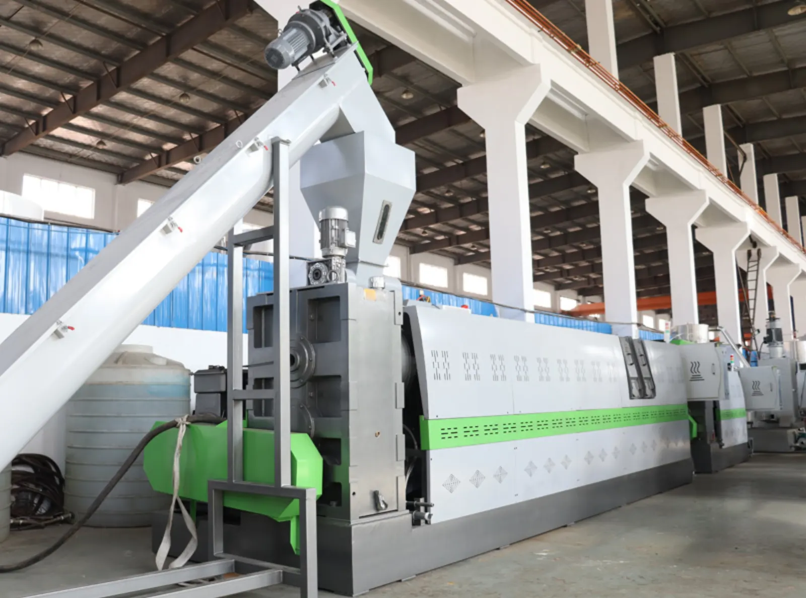 HDPE PP PS ABS PET PVC PC Hard Plastic Flakes Strand Pelletizing Line