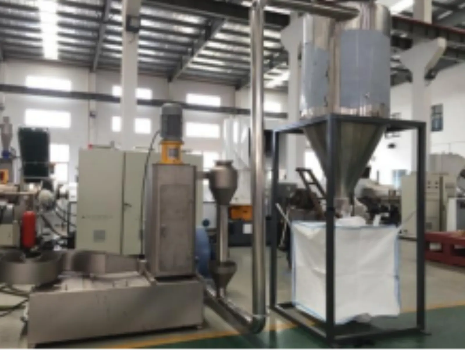 PE LDPE HDPE PP BOPP Folien-Recycling- und Granulieranlage Recyclingprozess 10