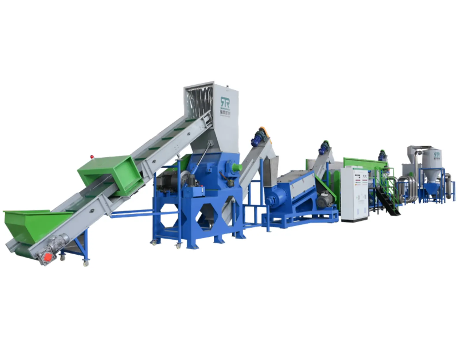 Post Consumer LDPE Agriculture Film LLDPE Wrap Stretch Film Crushing Washing Squeezing Line
