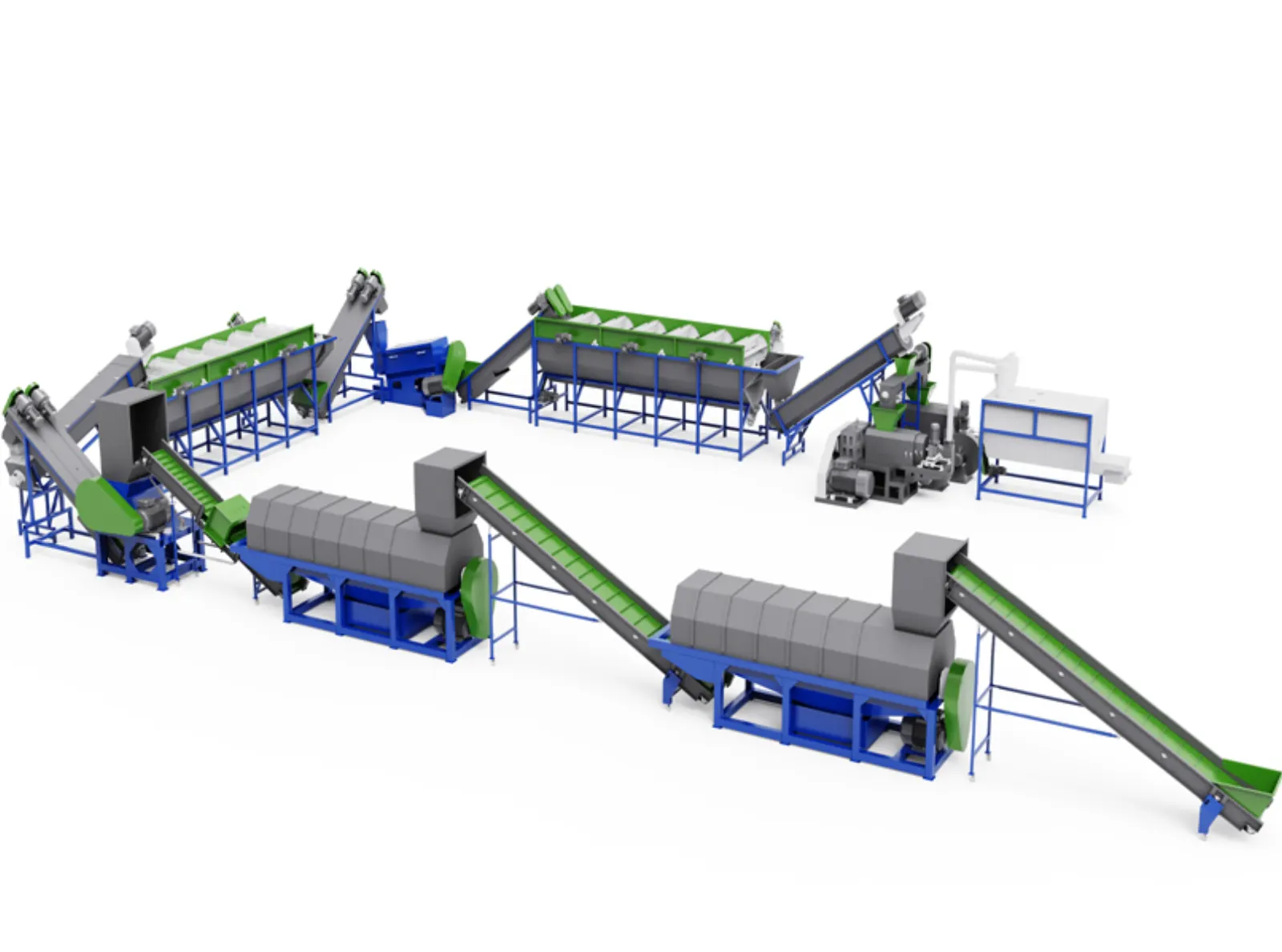 PP Woven Bag Jumbo Big Cement Bag Recycling Washing Line