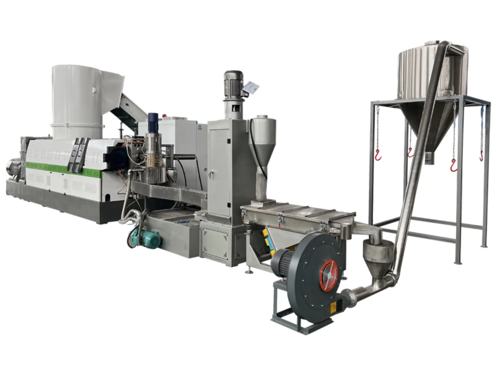 PP Woven Bag Non Woven Fabric Recycling Granulating Line