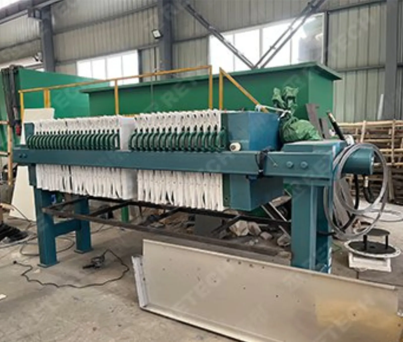 Installation de traitement des eaux usées pour le recyclage du plastique