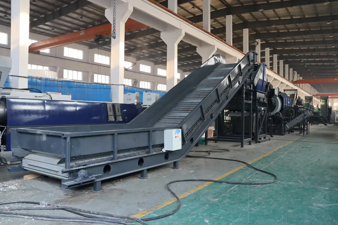 Retech customized recycling plants on the shop floor