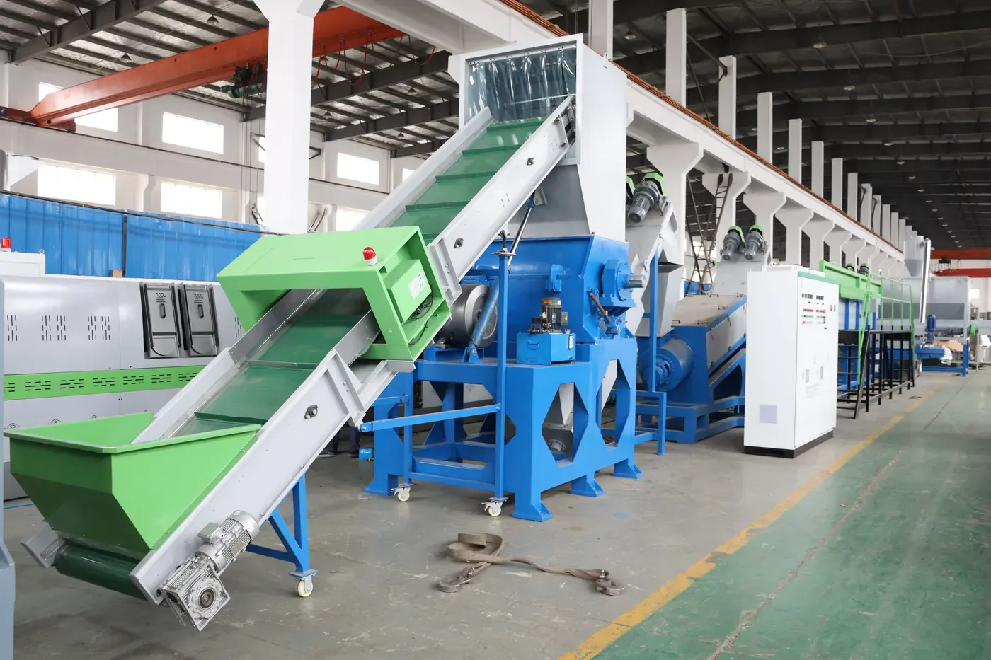 Retech customized recycling plants on the shop floor