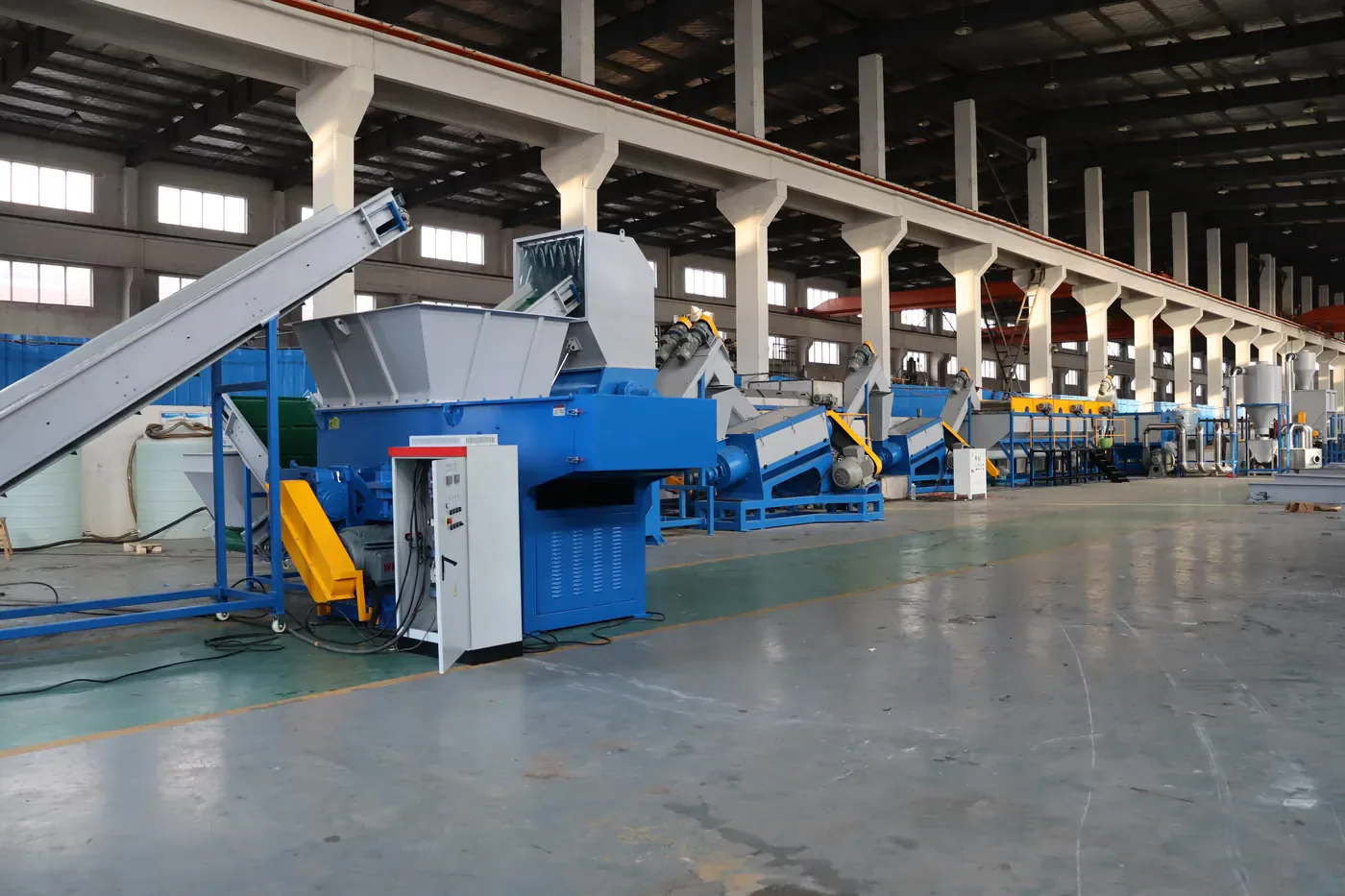 Retech customized recycling plants on the shop floor