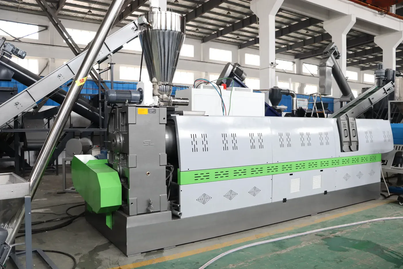 Retech customized recycling plants on the shop floor