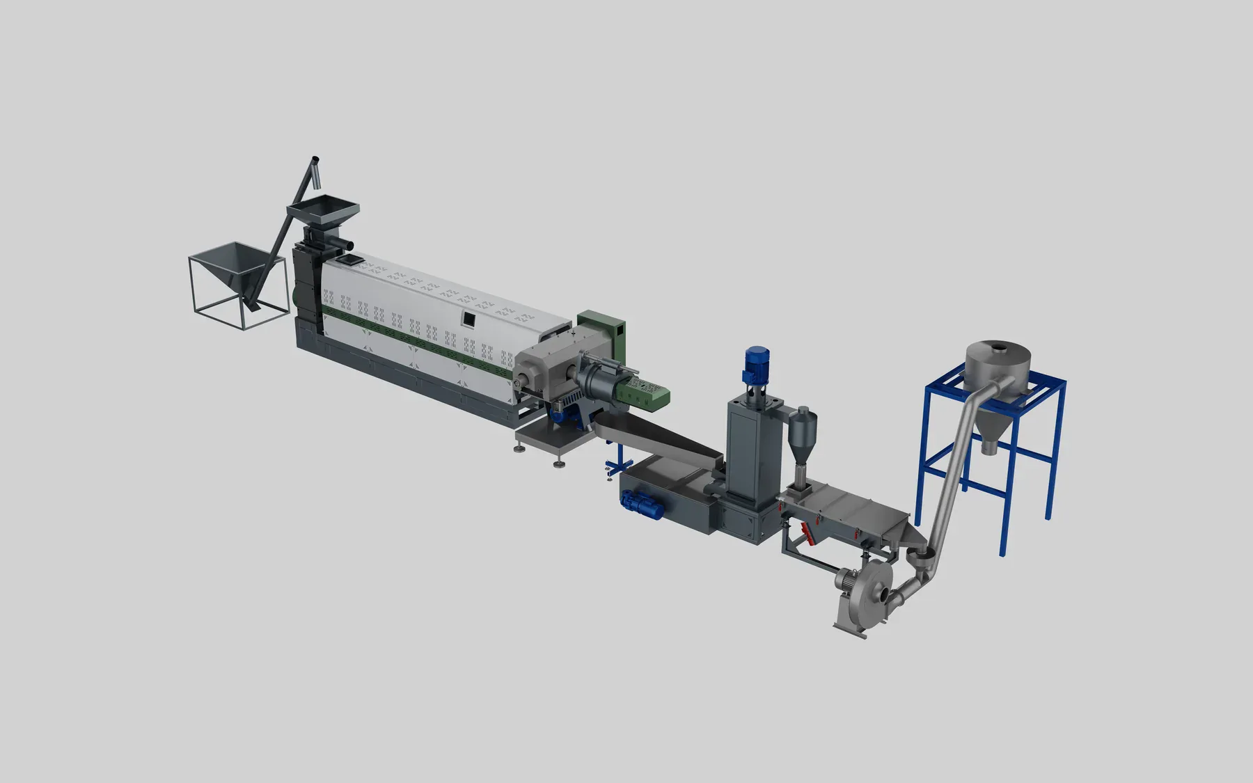 Plastic Pelletizing Systems — complete line layout