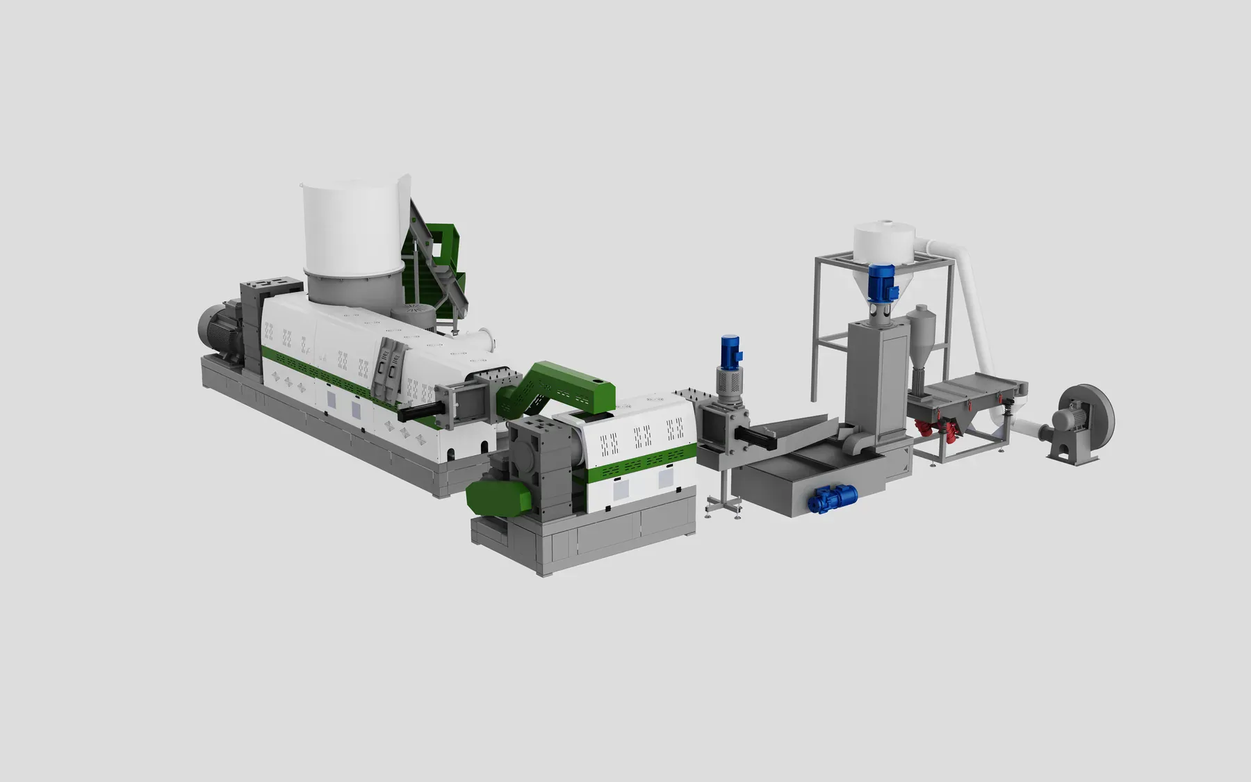 Plastic Pelletizing Systems — complete line layout