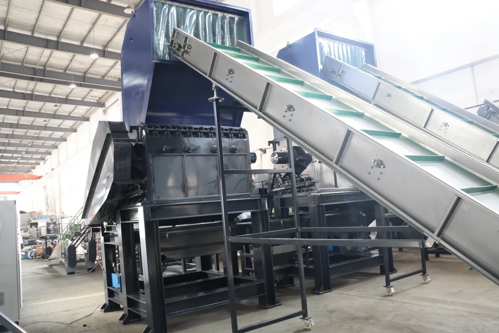 HDPE PP bottle washing line inclined screw conveyor