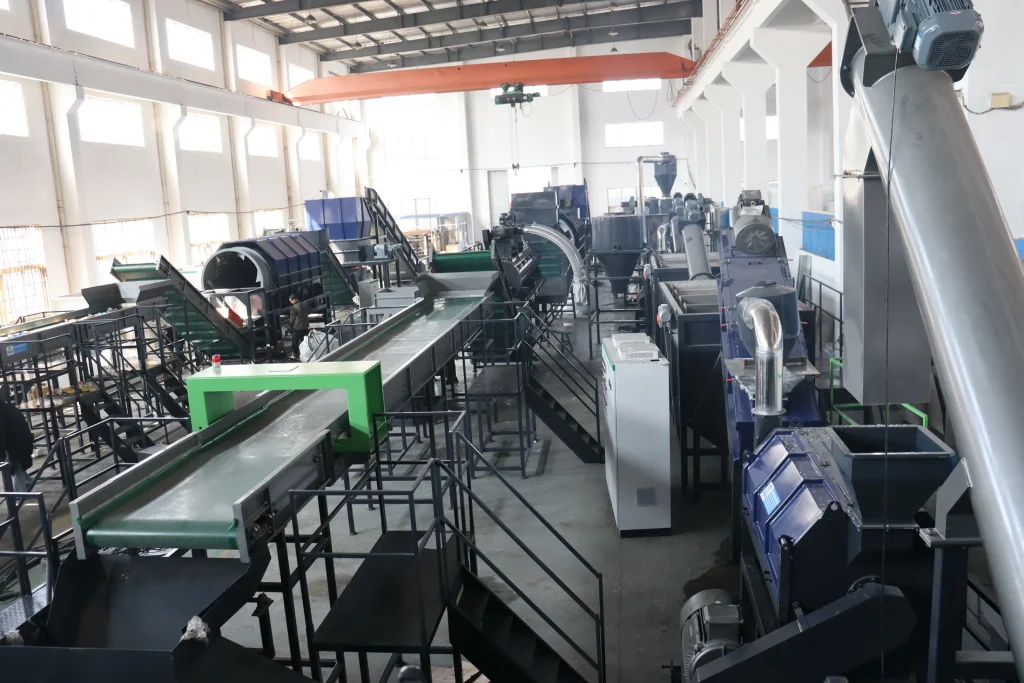 HDPE PP bottle washing line washing and separating section