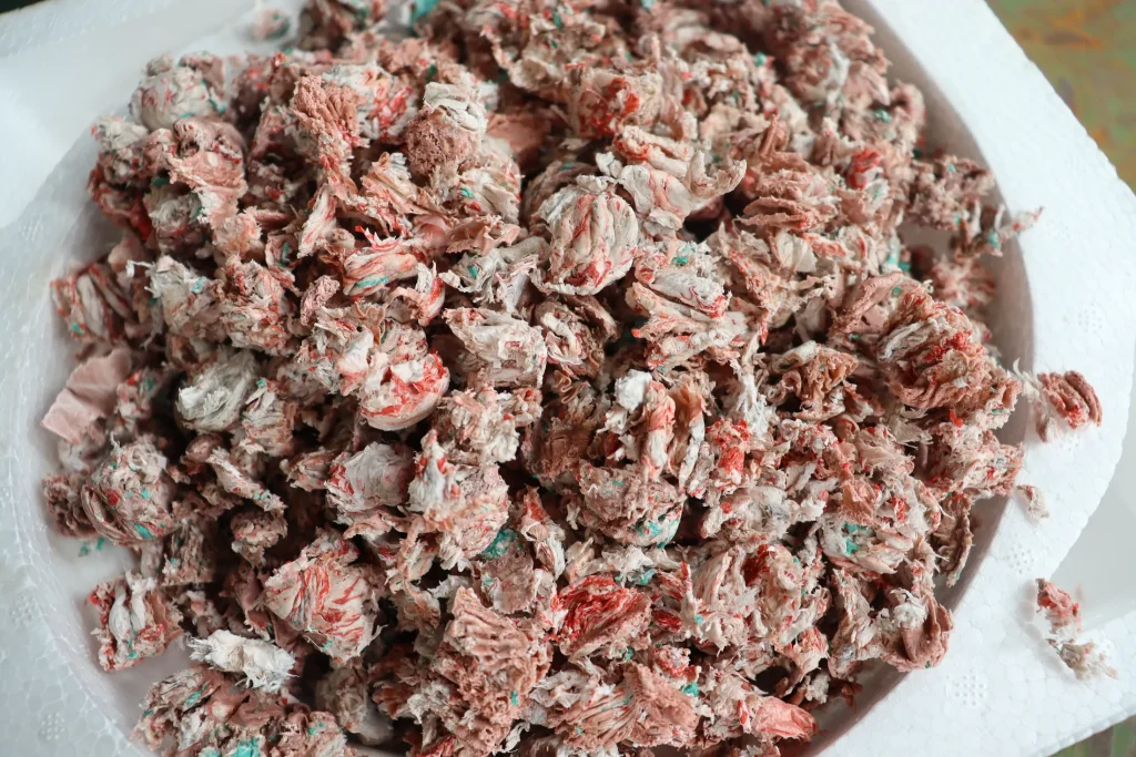 Clean PP flakes after washing