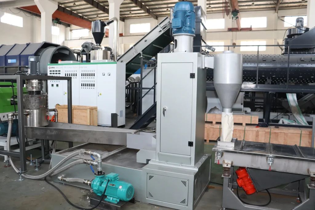 HDPE PP flake pelletizing line water ring pelletizer